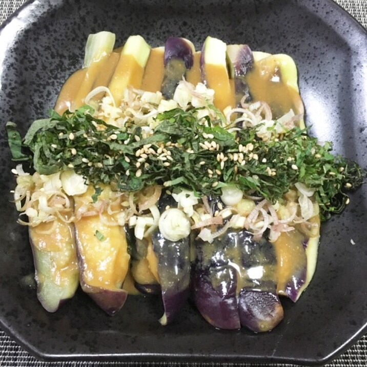 レンジで簡単 冷やしナスのみそポンがけ レシピ 作り方 By Chika San 楽天レシピ